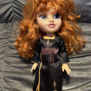 Disney Frozen 2 Princess Anna Doll Jakks Pacific 13.5" Black Dress + Boots